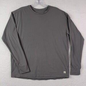 Vuori Long Sleeve Feather T Shirt Womens XS Gray Crewneck Performance Cotton